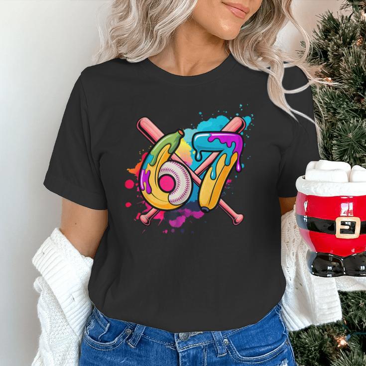 Banana Baseball 67 Ice Cream Drip Meme Unisex T-Shirt Banana Baseball 67 Ice Cream Drip Meme Unisex T-Shirt