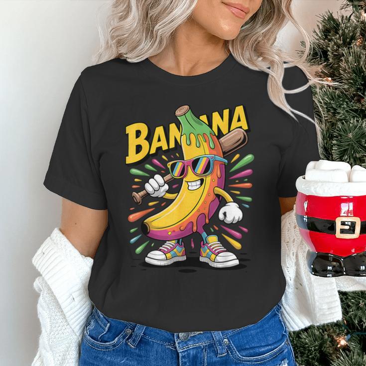 Banana Baseball Cartoon Cool Sports Kids Teens Unisex T-Shirt Banana Baseball Cartoon Cool Sports Kids Teens Unisex T-Shirt