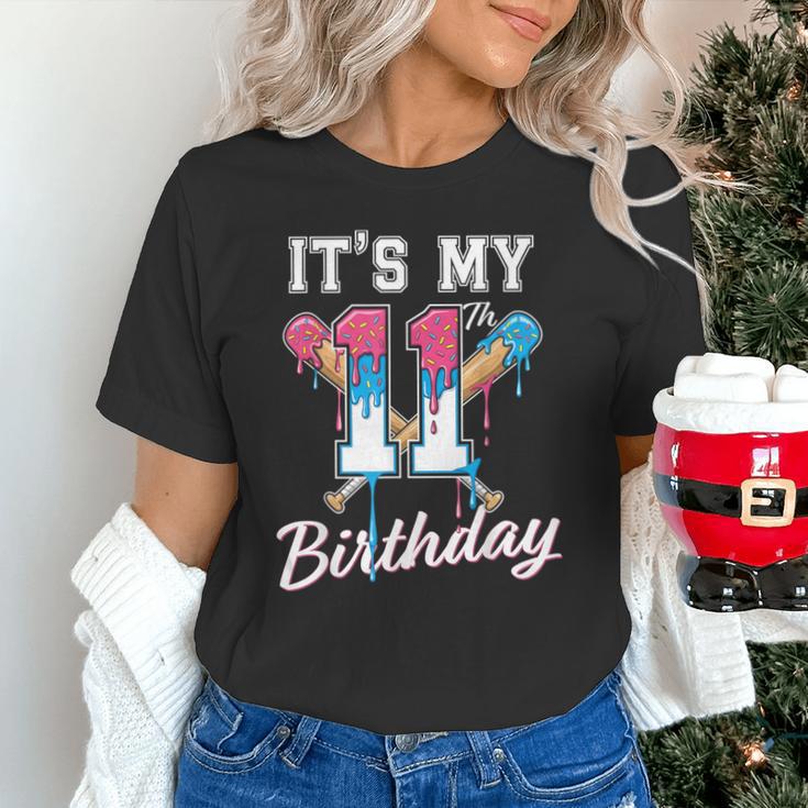 Baseball 11 Year Old Ice Cream Drip 11th Birthday Boys Unisex T-Shirt Baseball 11 Year Old Ice Cream Drip 11th Birthday Boys Unisex T-Shirt