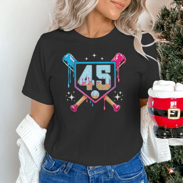Baseball 45 Year Old Ice Cream Drip 45th Birthday Number 45 Unisex T-Shirt Baseball 45 Year Old Ice Cream Drip 45th Birthday Number 45 Unisex T-Shirt