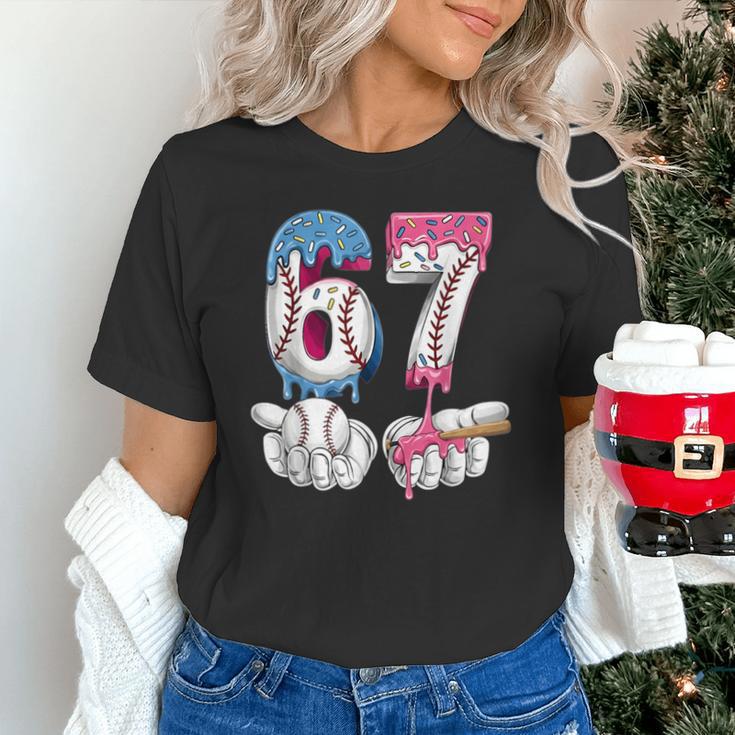 Baseball 67 Ice Cream Drip Six Seven Boys Girls Meme Unisex T-Shirt Baseball 67 Ice Cream Drip Six Seven Boys Girls Meme Unisex T-Shirt