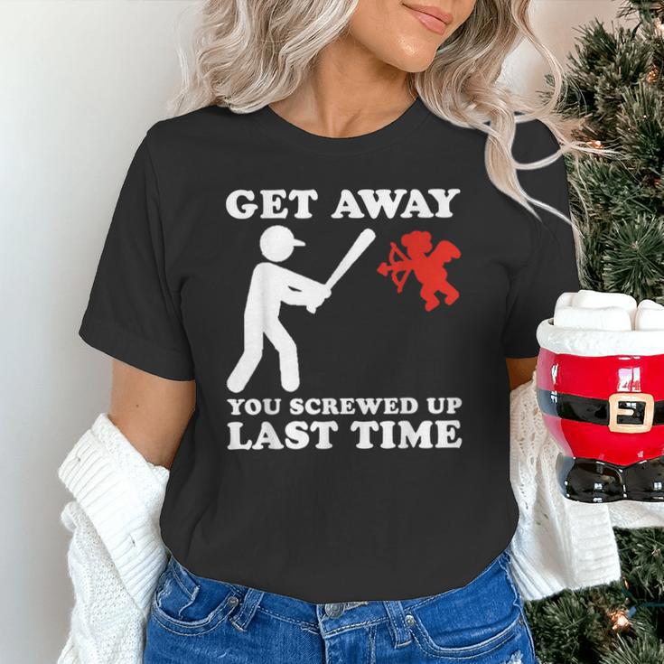Baseball Anti Valentine Humor Cupid Joke Men Women Unisex T-Shirt