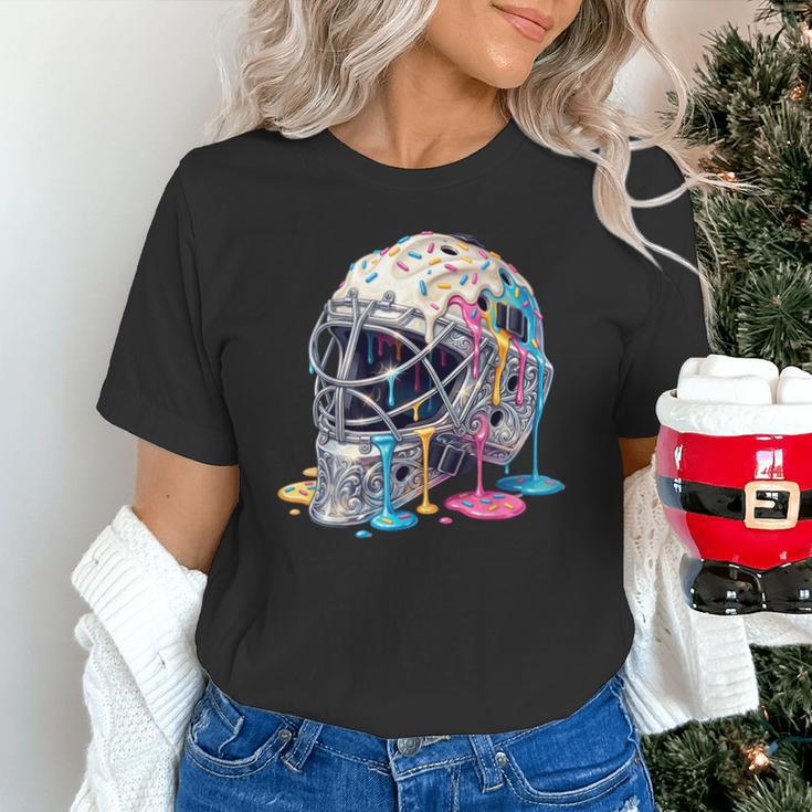 Baseball Catcher Mask Ice Cream Dripping Baseball Boys Unisex T-Shirt Baseball Catcher Mask Ice Cream Dripping Baseball Boys Unisex T-Shirt