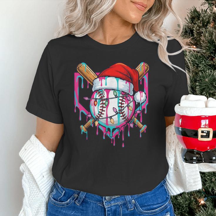 Baseball Christmas Santa Hat Baseball Christmas Drip Unisex T-Shirt Baseball Christmas Santa Hat Baseball Christmas Drip Unisex T-Shirt