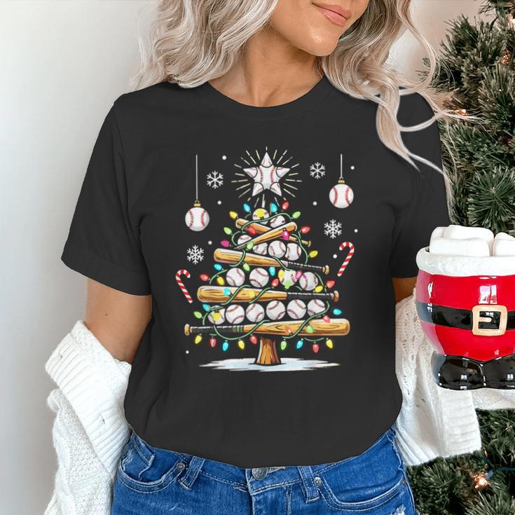 Baseball Christmas Tree Lights Unisex T-Shirt Baseball Christmas Tree Lights Unisex T-Shirt