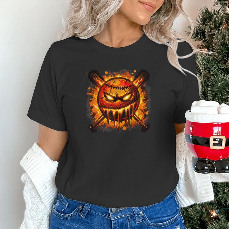 Baseball Drip Angry Lava Slime Ball Graphic Unisex T-Shirt