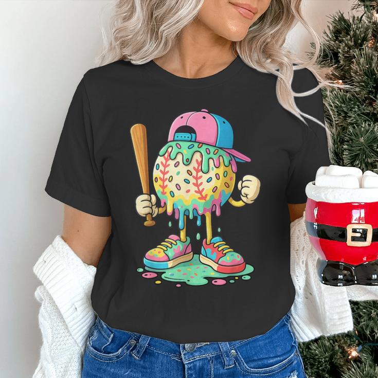 Baseball Drip For Boys Ice Cream Drip Baseball Sport Unisex T-Shirt