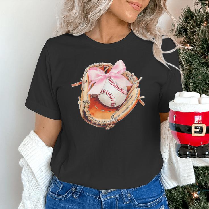 Baseball Drip Ice Cream Coquette Pink Bow Baseball Player Unisex T-Shirt Baseball Drip Ice Cream Coquette Pink Bow Baseball Player Unisex T-Shirt