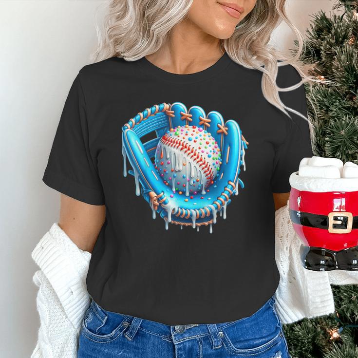 Baseball Drip Ice Cream Glove With Sprinkles Ball Boys Youth Unisex T-Shirt