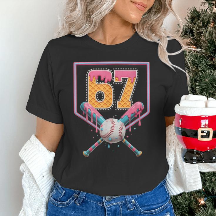 Baseball Drip Number 67 Fun Six Seven 6 7 Meme Unisex T-Shirt Baseball Drip Number 67 Fun Six Seven 6 7 Meme Unisex T-Shirt