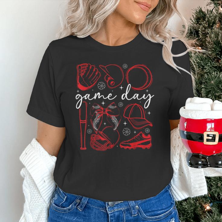 Baseball Game Day Coquette Game Day Baseball Unisex T-Shirt Baseball Game Day Coquette Game Day Baseball Unisex T-Shirt