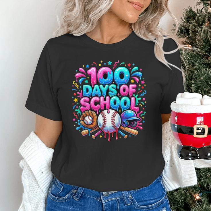 Baseball Ice Cream Drip 100 Days Of School Student Teacher Unisex T-Shirt Baseball Ice Cream Drip 100 Days Of School Student Teacher Unisex T-Shirt