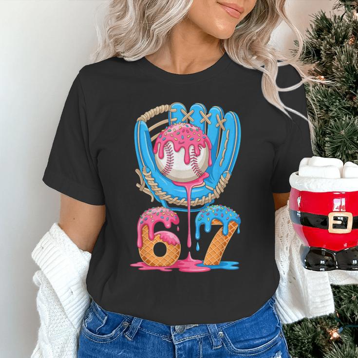 Baseball Ice Cream Drip Six Seven Gen Alpha Slang Meme 67 Unisex T-Shirt