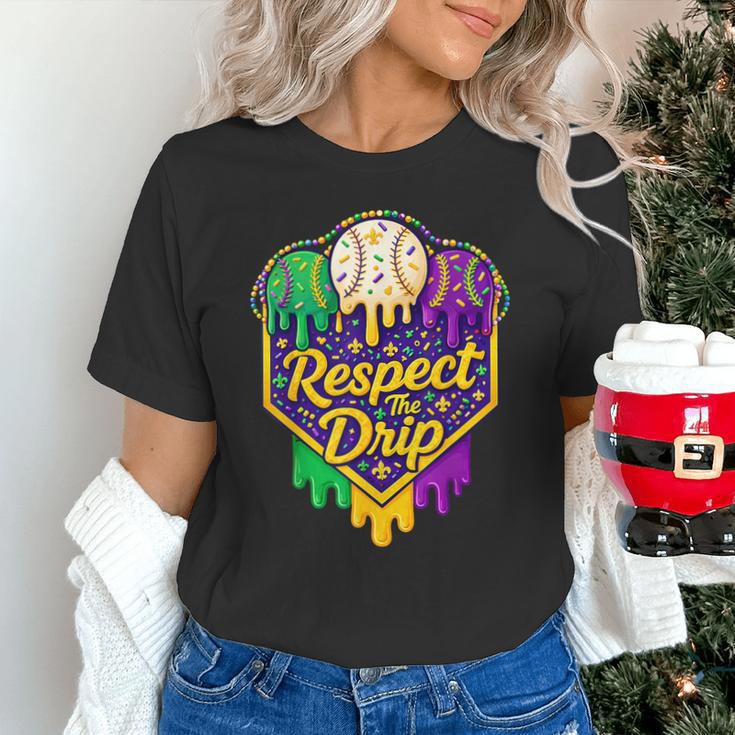Baseball Ice Cream Respect The Drip Mardi Gras Carnival Boys Unisex T-Shirt Baseball Ice Cream Respect The Drip Mardi Gras Carnival Boys Unisex T-Shirt