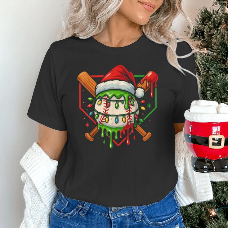 Baseball Lifestyle Apparel Youth Christmas Baseball Drip Unisex T-Shirt