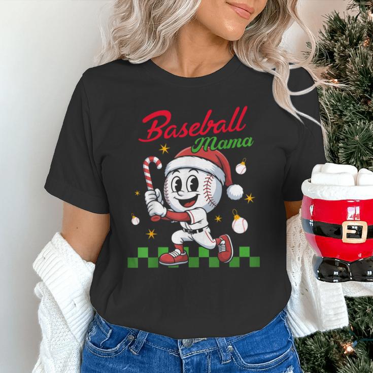 Baseball Mama Christmas Santa Hat Xmas Softball Mom Unisex T-Shirt Baseball Mama Christmas Santa Hat Xmas Softball Mom Unisex T-Shirt