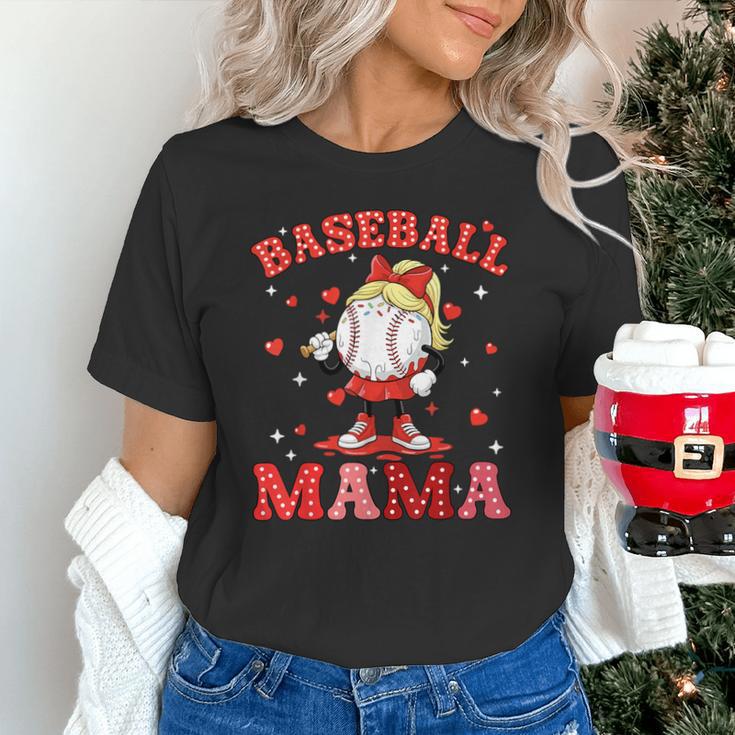 Baseball Mama Sports Mom Baseball Valentine Drip Girls Women Unisex T-Shirt