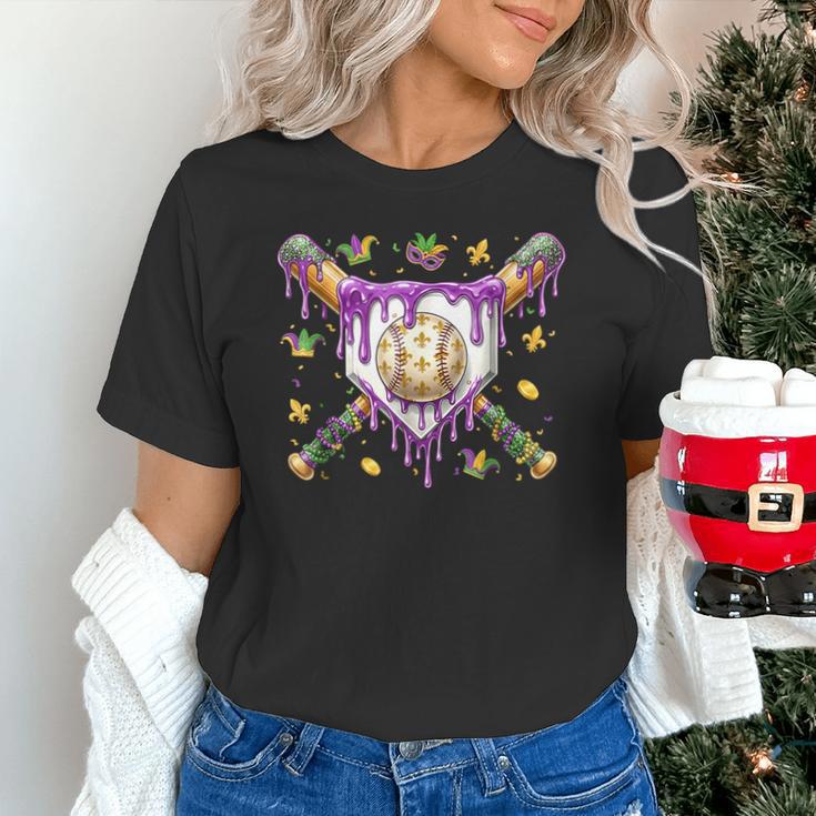 Baseball Mardi Gras Carnival Party Mask Ice Cream Drip Boys Unisex T-Shirt Baseball Mardi Gras Carnival Party Mask Ice Cream Drip Boys Unisex T-Shirt