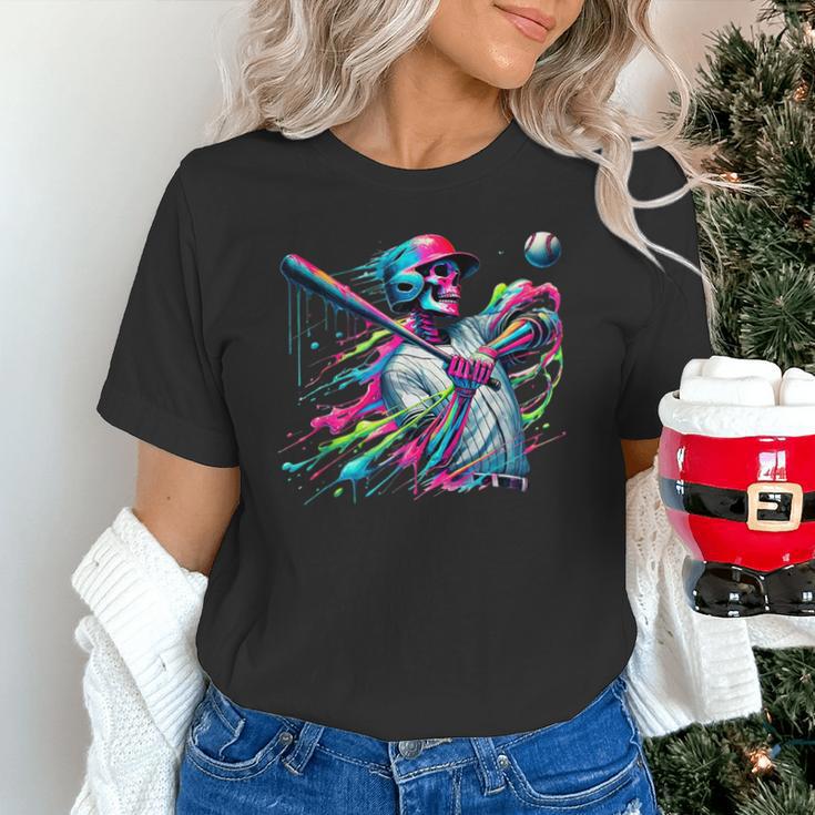 Baseball Skeleton Ice Cream Drip Baseball Boys Youth Unisex T-Shirt Baseball Skeleton Ice Cream Drip Baseball Boys Youth Unisex T-Shirt