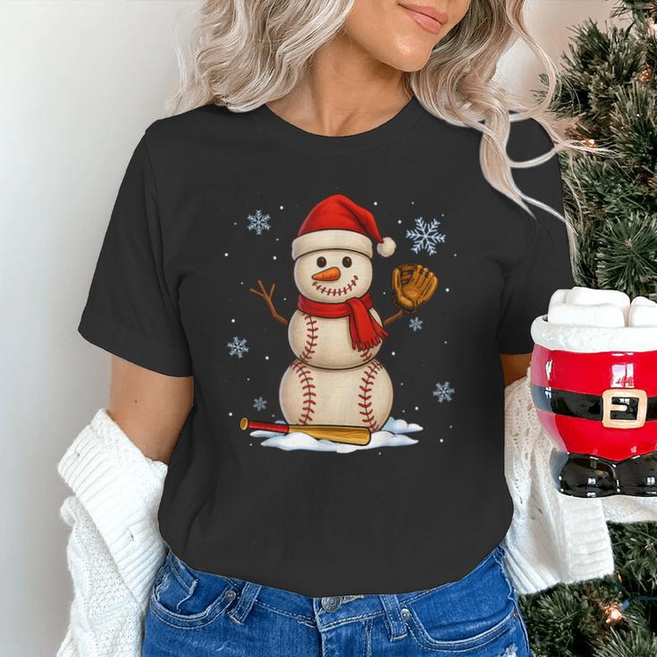 Baseball Snowman Merry Christmas Holiday Sports Xmas Pajamas Unisex T-Shirt Baseball Snowman Merry Christmas Holiday Sports Xmas Pajamas Unisex T-Shirt