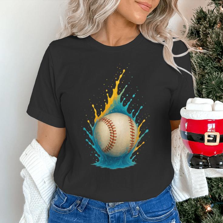 Baseball Splash Team Player For Kids Men Women Unisex T-Shirt