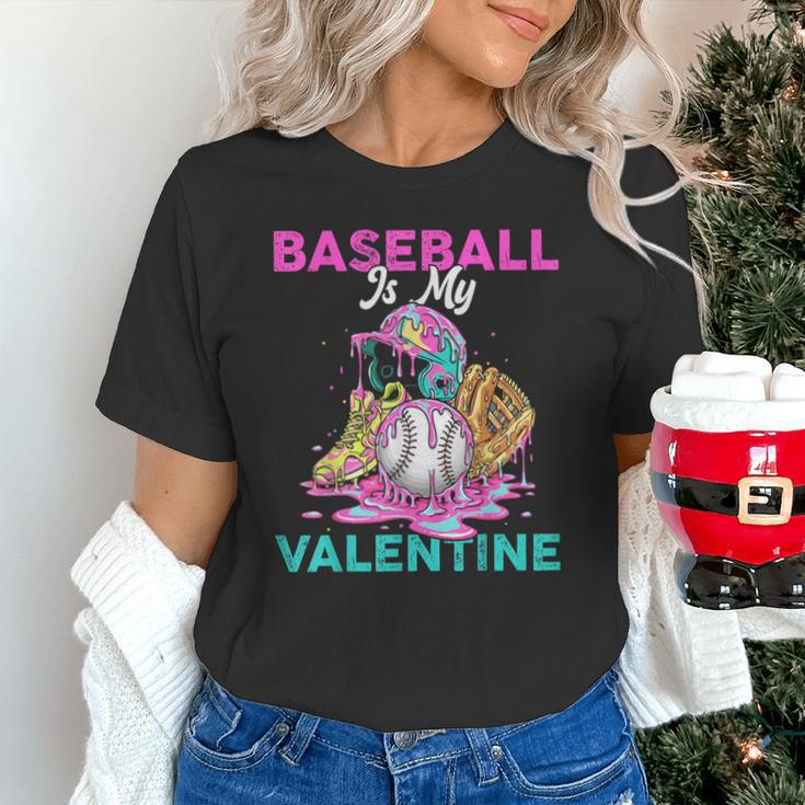 Baseball Is My Valentine Ice Cream Drip Crossed Bats Sport Unisex T-Shirt Baseball Is My Valentine Ice Cream Drip Crossed Bats Sport Unisex T-Shirt