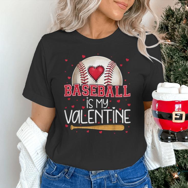 Baseball Is My Valentine Valentines Day Men Boys Kids Teen Unisex T-Shirt
