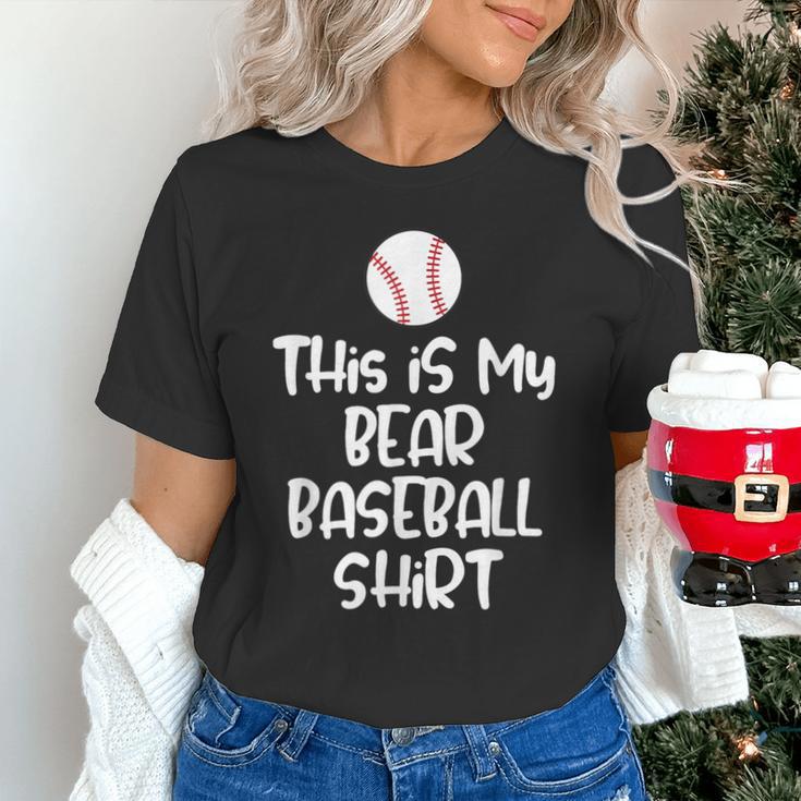 Bear Baseball Shirt For Players Fans And Moms Unisex T-Shirt