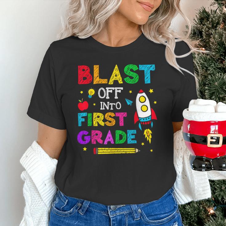 Blast Off Into First Grade Squad First Day Back To School Unisex T-Shirt Blast Off Into First Grade Squad First Day Back To School Unisex T-Shirt