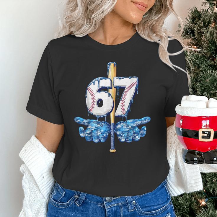 Blue Camo Baseball 67 Six Seven Camo Ice Cream Drip Boy Teen Unisex T-Shirt Blue Camo Baseball 67 Six Seven Camo Ice Cream Drip Boy Teen Unisex T-Shirt