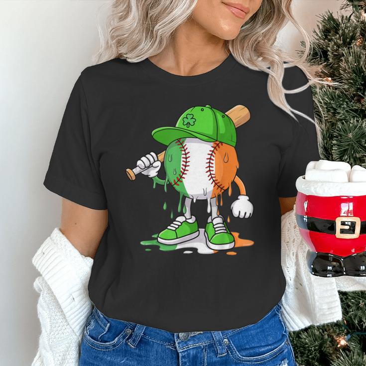 Boys St Patricks Day Kids Baseball Player Ice Cream Drip Unisex T-Shirt Boys St Patricks Day Kids Baseball Player Ice Cream Drip Unisex T-Shirt