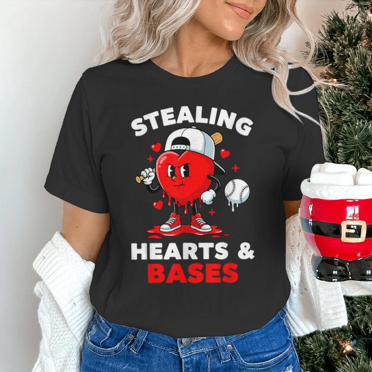 Boys Valentines Baseball Drip Icecream Stealing Hearts Kids Unisex T-Shirt