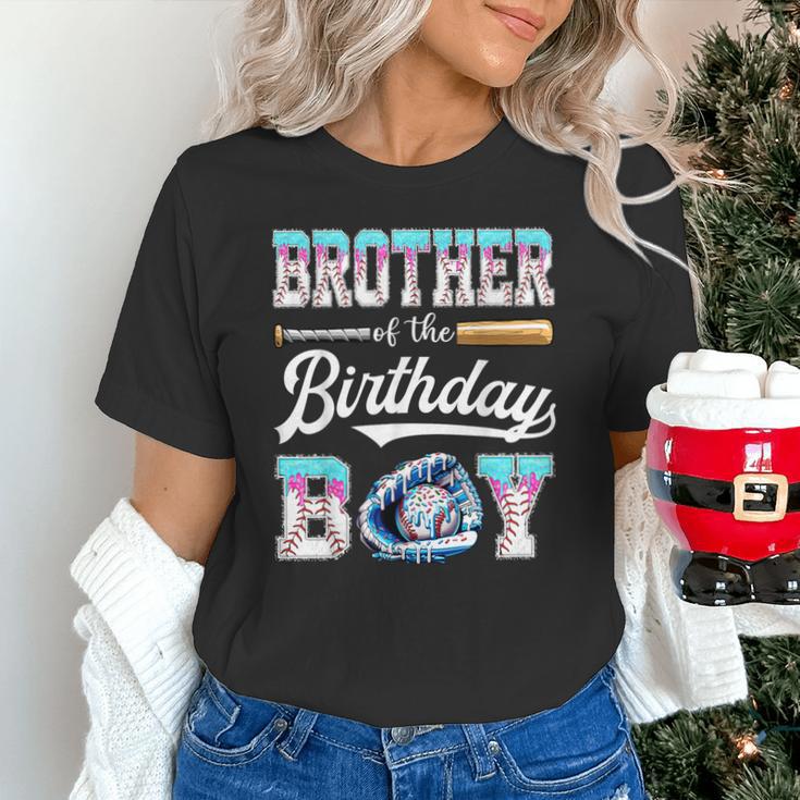 Brother Of The Birthday Boy Baseball Ice Cream Drip Matching Unisex T-Shirt Brother Of The Birthday Boy Baseball Ice Cream Drip Matching Unisex T-Shirt