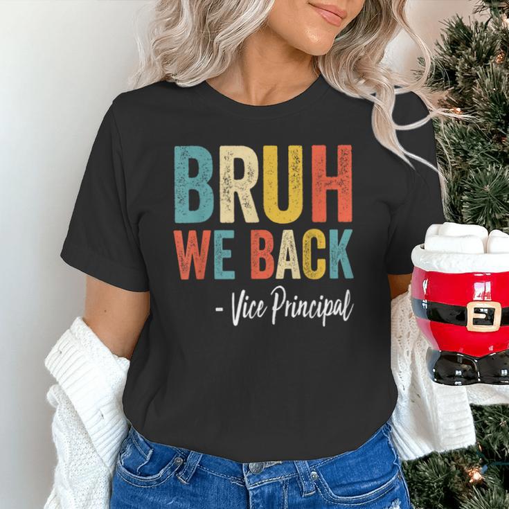 Bruh We Back Vice Principal Retro Vintage Back To School Unisex T-Shirt