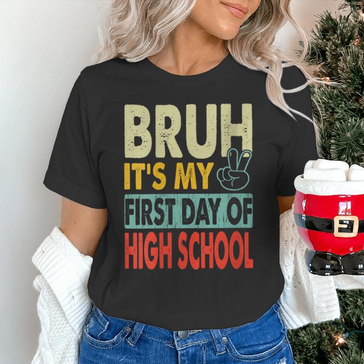 Bruh Its My First Day Of High School Back To School Boy Kid Unisex T-Shirt