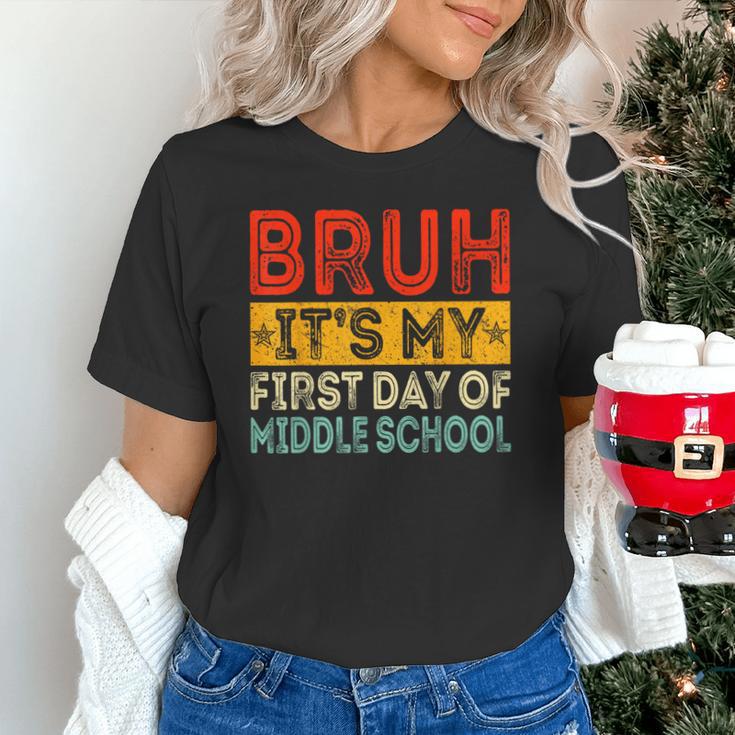 Bruh It's My First Day Of Middle School Back To School Unisex T-Shirt