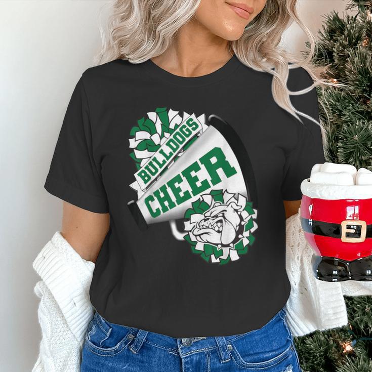 Bulldogs Cheerleading Back To School Cheer Team Spirit Green Unisex T-Shirt Bulldogs Cheerleading Back To School Cheer Team Spirit Green Unisex T-Shirt
