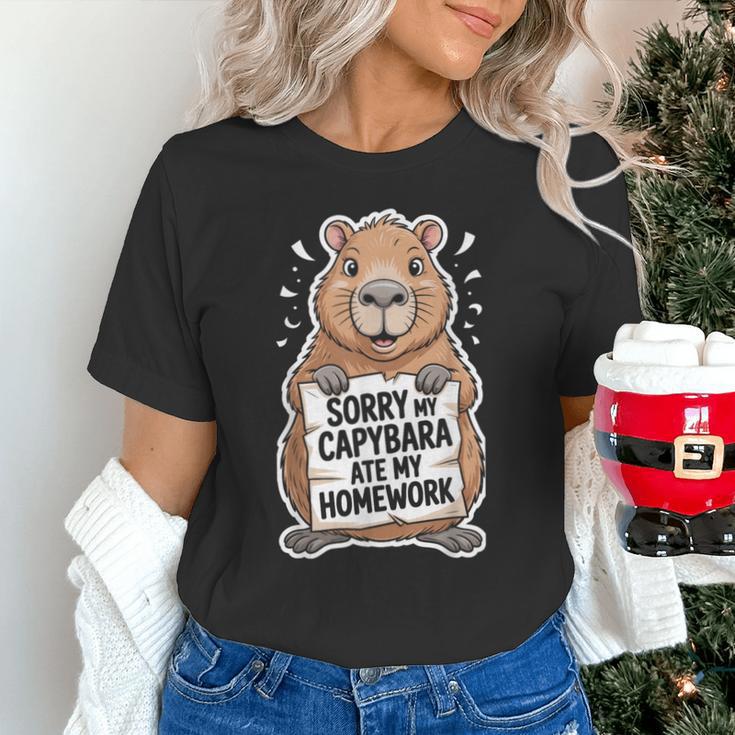 Capybara Ate My Homework Sorry Back To School Animal Unisex T-Shirt Capybara Ate My Homework Sorry Back To School Animal Unisex T-Shirt