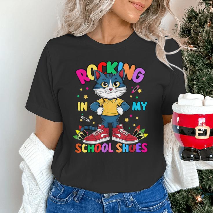 Cat Rocking In My School Shoes Back To School Kids Tee Unisex T-Shirt Cat Rocking In My School Shoes Back To School Kids Tee Unisex T-Shirt