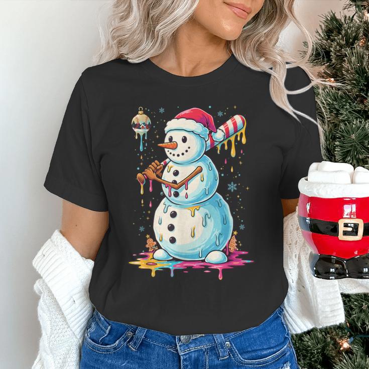 Christmas Baseball Snowman Drip For Boys Men Girls Women Unisex T-Shirt Christmas Baseball Snowman Drip For Boys Men Girls Women Unisex T-Shirt