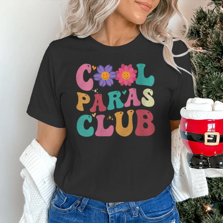 Cool Paras Club Paraprofessional Groovy Back To School Unisex T-Shirt Cool Paras Club Paraprofessional Groovy Back To School Unisex T-Shirt