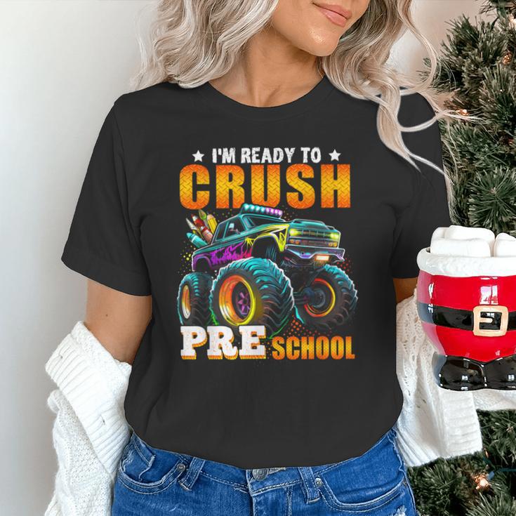 Crush Preschool Monster Truck Back To School Kids Boys Unisex T-Shirt