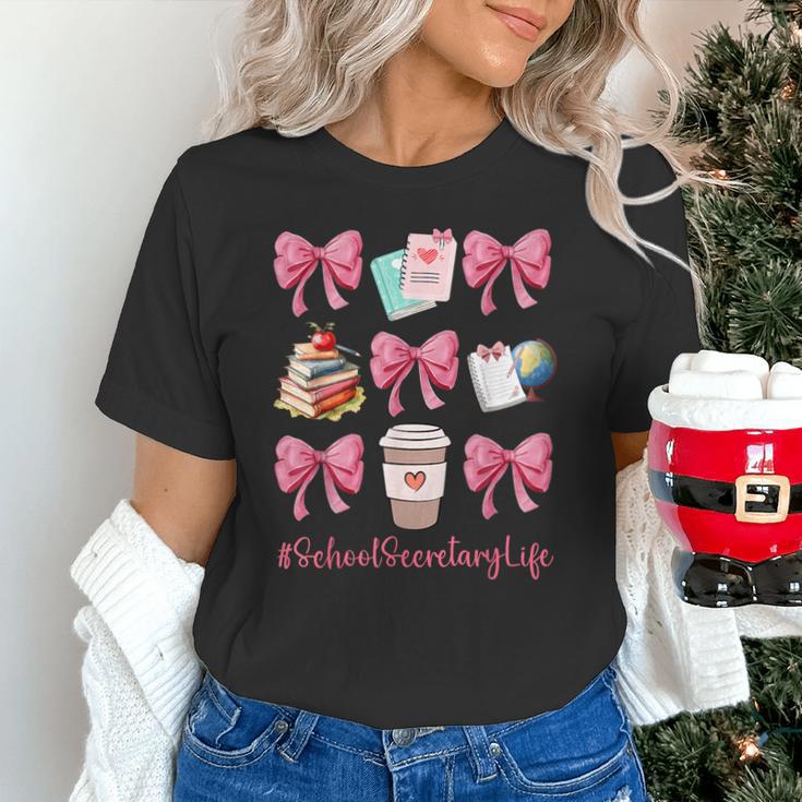 Cute Coquette Bows School Secretary Life Back To School Unisex T-Shirt