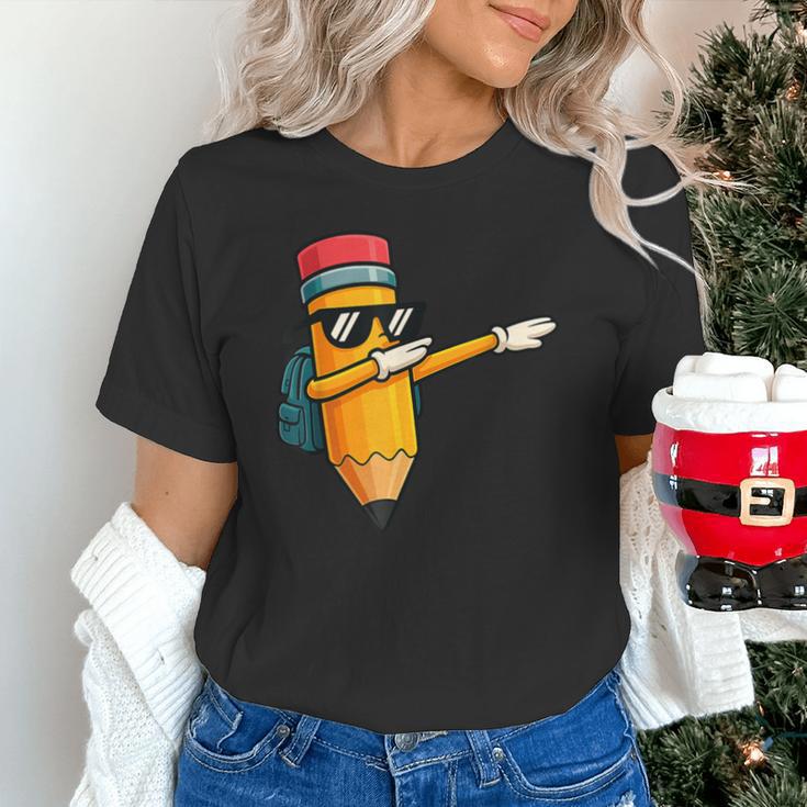 Dabbing Pencil Dancing Back To School First Day Student Boys Unisex T-Shirt Dabbing Pencil Dancing Back To School First Day Student Boys Unisex T-Shirt