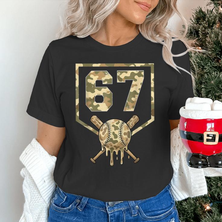 Dripping Camo 67 Baseball Ice Cream Drip 6-7 Six Seven Boy Unisex T-Shirt