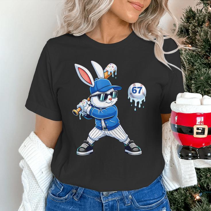 Dripping Drip Baseball Rabbit Bunny Easter Men Boy Kid Unisex T-Shirt