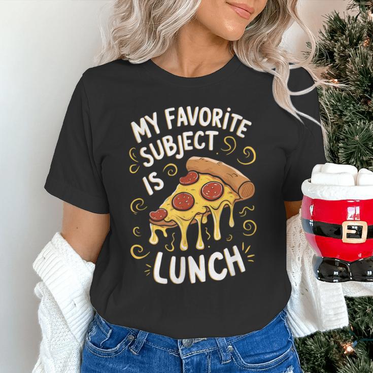 My Favorite Subject Is Lunch Pizza Back To School Unisex T-Shirt