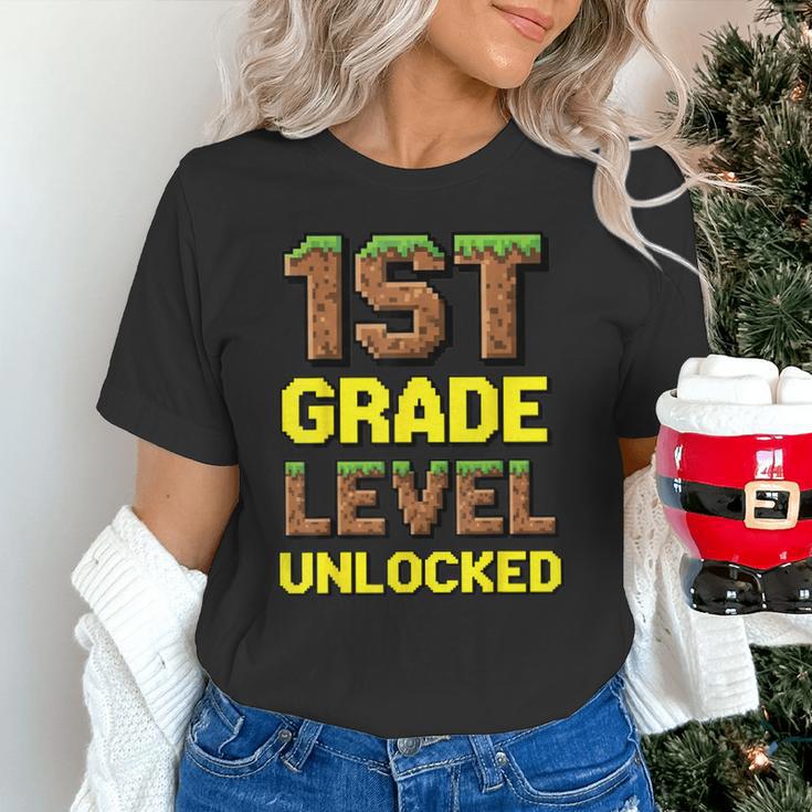 First Day Of 1st Grade Level Unlocked Back To School For Boy Unisex T-Shirt