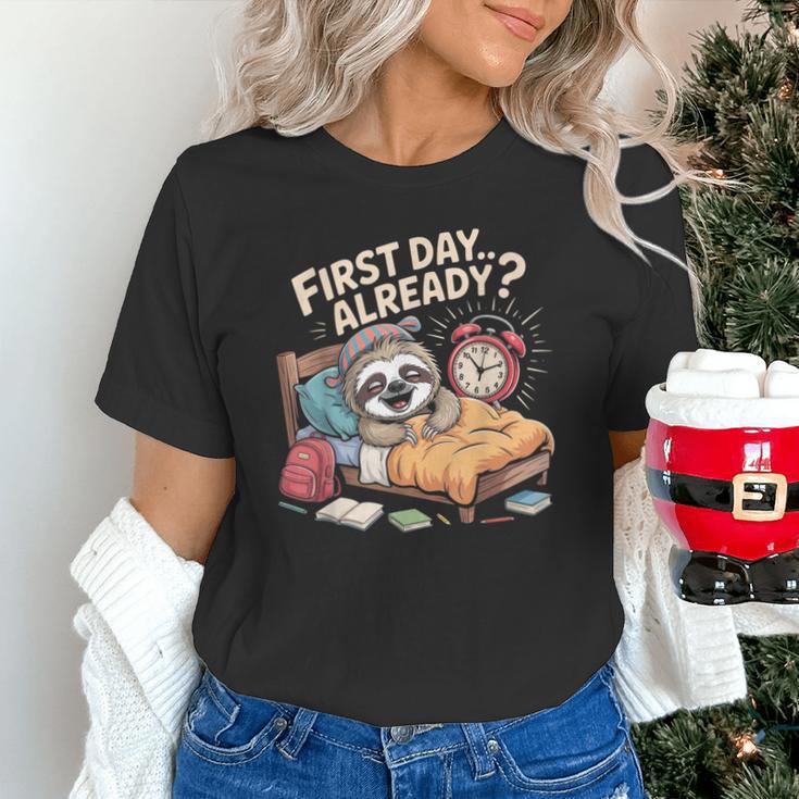 First Day Already Sloth Alarm Clock Back To School Unisex T-Shirt First Day Already Sloth Alarm Clock Back To School Unisex T-Shirt