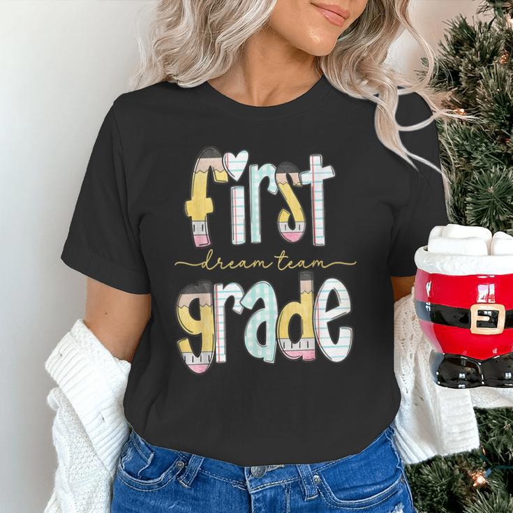 First Grade Dream Team Pencil Back To School Boys Girls Unisex T-Shirt